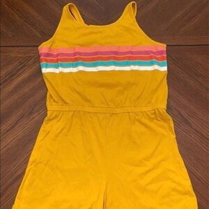 Old Navy Rainbow Striped Romper Girls XXL 16 Plus